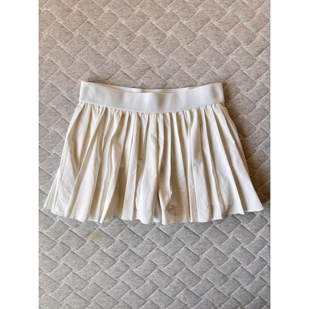 Tna Skort Womens Medium White Pleated Tennis Golf Lined Athletic Aritzia